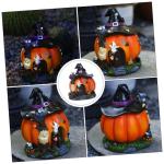 LED Decor 2 Stuks Decoraties In Pompoen Heksenwinkel Nachtkastje Eetkamer Decoratief Oplichtend Ornament Verschillende Lichten Knutselen Donkere LED Craft Lantaarn Griezelig