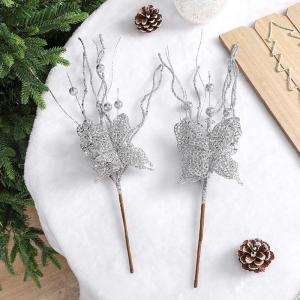 6 Stück Weihnachtspflanzenarrangement für Weihnachtskränze Thanksgiving Hochzeit Dekorationen