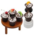 Fake Kuchen künstliche Kuchen 6 Stücke Realistische Gefälschte Kuchen Künstliche Kuchen Simulation Cupcake Modell Fotografie Prop Realistisches Essen