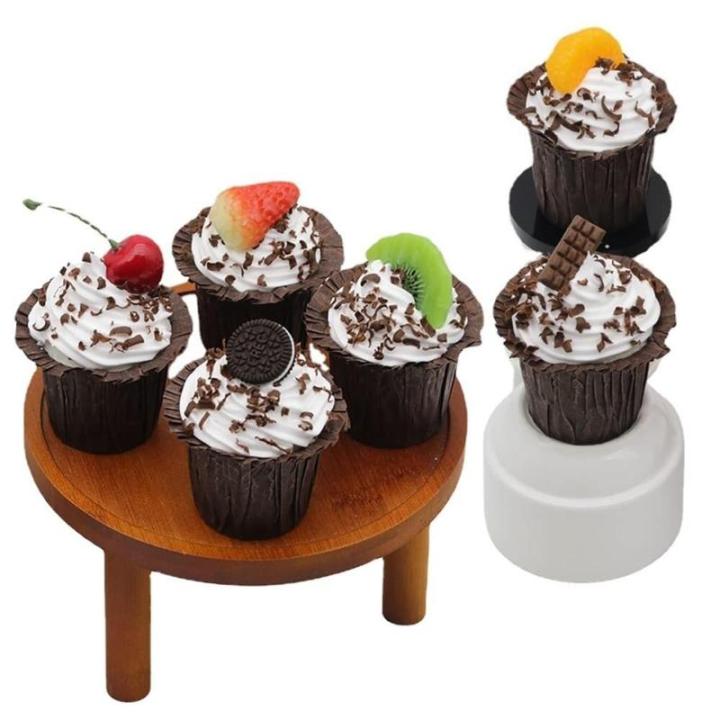 Fake Kuchen künstliche Kuchen 6 Stücke Realistische Gefälschte Kuchen Künstliche Kuchen Simulation Cupcake Modell Fotografie Prop Realistisches Essen