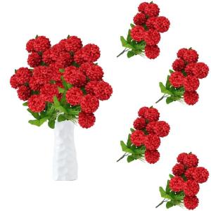 Kunst Blumen Kunstblume Hortensien Künstliche Blume Blumenstrauss Bouquet für Hochzeit Home Party Tisch Küche Büro Dekoration für Haus Garten Party 0509