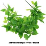 2 Stuks Kunstmatige Hangende Wijnstokken Planten Faux, Muur Hangende Planten Groen, nep Hangende klimop, voor Huis Huis Slaapkamer Tuin Binnen Buiten Hangende Mand Bruiloft Decor