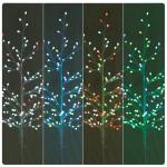 CushHom Led-lichtboom voor binnen en buiten, voor binnen en buiten, kleurrijk licht, lichtdecoratie, IP44, 180 cm, 200 leds