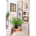 Kunstplant 38 cm nepplanten in potten kunstmatige areca palmplant decoratieve in pot realistische tropische kamerplant binnen voor thuiskantoor slaapkamer badkamer keuken bureau de