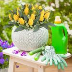 Kunstbloemen als echte tulpen, kunstbloemen, 21 stuks, realistische tulpen, kunstbloemen, kunstbloemen 1804