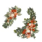 2 Stück Künstliche Hochzeitsblumendekorationen Hängende Blumenarrangements Hochzeitszeremonie Empfangsdekoration Freien