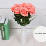 Realistische künstliche Rosensträuße für Küche, Garten, Hochzeit, Tafelaufsatz, Dekoration, 12 Stück