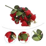 Simulierte Obstspieße Künstliches Grün Künstliche Früchte Künstliche Beeren Künstliche Äpfel Erdbeeren Dekor Künstliche Beerenstiele Künstliche Pflanzen Erdbeeren