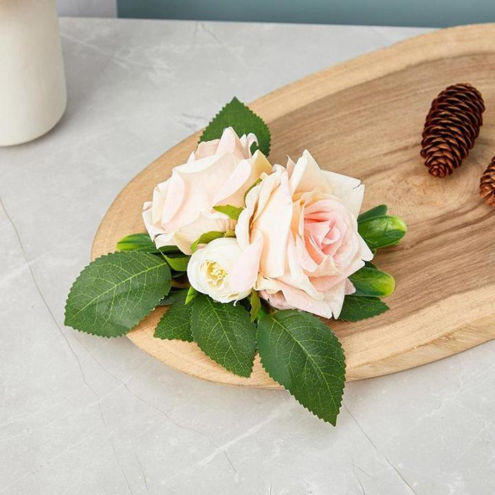 Künstliche Rosenhalter, Blumendekoration, Hochzeitsblumenarrangement für Party, Tischdekoration, 5 Stück