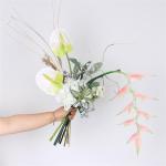 Kunstblumen Exquisites künstliches Blumenarrangement – ​​Elegante künstliche Blumen in Einer Keramikvase, 52 x 16 x 54 cm, für das Wohnzimmer für jeden Anlass
