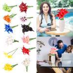 Künstliche Blumen, Künstliche Calla-Lilien-Blume, 10 Stück, fühlt Sich echt an, Seide, Blumen mit langem Stiel, Blumenstrauß, Großdekor(Pink)