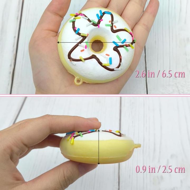 6 stuks Realistische Kunstmatige Donuts Nep Donuts Model Realistisch Kunstvoedsel Kunsteten Kunstmatige Taart Simulatie Donuts Kunstmatige Voor Bruiloft Fotografie Voedsel Props (6