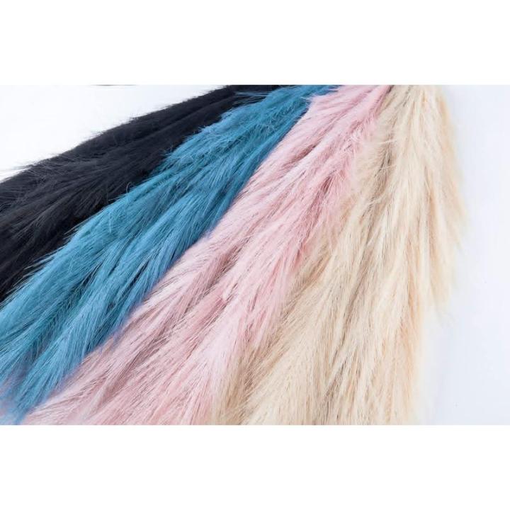5 stks Kunstbloemen, Pampas Gras Larg Ascendant Gras Nep Bloemen Gras voor Bruiloft Boeketten Home Party Hotel Centerpieces Decoraties, Blauw