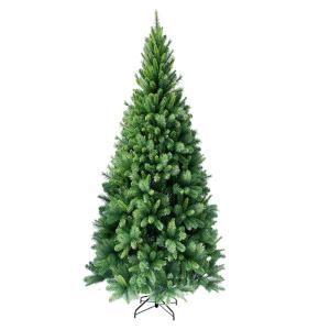 HXT 1101 Slim Kunstkerstboom, 180 cm, extra smal, diameter ca. 91 cm, met 662 punten, snel op te zetten klapscherm, moeilijk ontvlambaar, dennenboom inclusief metalen standaard