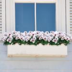 10 bundels kunstbloemen zoals echt balkon, kunstbloemen, buiten, uv-bestendig, weerbestendig, kunstbalkonplanten, balkonbloemen voor huis, vensterbank, bruiloft, decoratie (wit)
