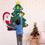 Kid Felt Christmas Tree | Wall Art Decor | Christmas Tree Wall Decor | Felt Christmas Tree | Christmas Tree For Kids Interactive Fun For Children's Rooms, Bedrooms, Dormitories
