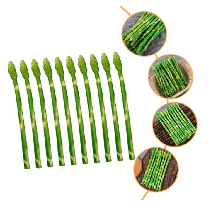 50 Stück Simulierte Spargel-Ornamente Gefälschtes lebensechtes Gemüse künstliches Spargeldekor weihachtsdeko dekoweihnachten künstliches Spargelmodell simulierte Spargelmodell