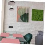 4 stuks gesimuleerd mosschuim, wandachtergrond, mostetische kamerdecoratie, wanddecoratie voor woonkamer, kunstmosrotsen, groen, kersenscherm