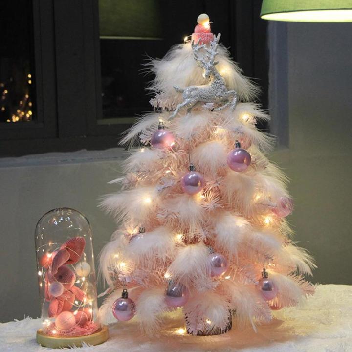 Limtula Festival Weihnachtsbaum Mit Federn Zarter Gefiederter Weihnachtsbaumschmuck Mit Kugel Für Die Dekoration Von Bücherregalen