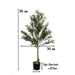 Kunstmatige olijfboom 115 cm kunstplant boom Olea kunstboom hoge stam