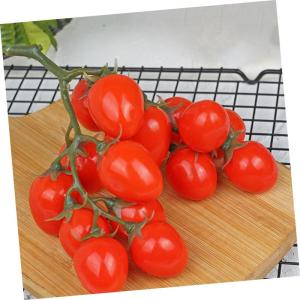 3st Simulierte Kleine Tomaten Kunstfruchtdekor Realistisch Obstverzierung Für Zu Hause Fotografie-Requisiten Lebensechte Gefälschte Kirschtomaten Heimdekoration Schaum