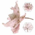 Glitzernder Weihnachtsstern, Weihnachtsbaumschmuck, hängende Dekoration für Weihnachtsbaum, Hochzeit, Party, Kranz, Dekoration (Rosa)