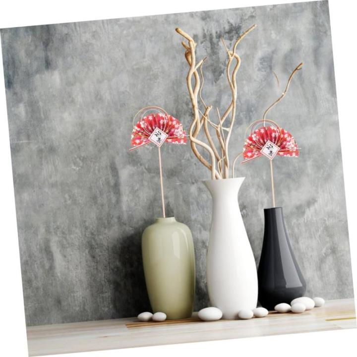 2St Blumenstab würfelunterlage einhelll LEDs Leuchtmittel lichtwärts Beliebt DIY-Fan-Pick 2022 Cupcake-Picks Material für Blumenarrangements fächerförmiges Dekorpick Plastik 