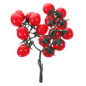 2 Stück Simulierte Kirschtomaten Dekorative Früchte Künstliche Früchte Künstliche Kirschtomaten Simulierte Tomaten Lebensechte Tomaten Girlande Künstliche Früchte Dekore