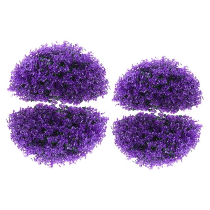 2st Eukalyptus-grasball Dekorative Kugeln Formschnittball Pflanzen Decke Grasball Künstliche Pflanzen Für Den Innenbereich Künstliche Formschnittpflanze Graskugeln Plastik Viole