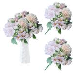 Hortensia 1016 Kunstbloemen met steel, kunstbloemen als echte vintage kunstbloemen, boeket voor bruid, bruiloft, thuis, feest, bloemstuk