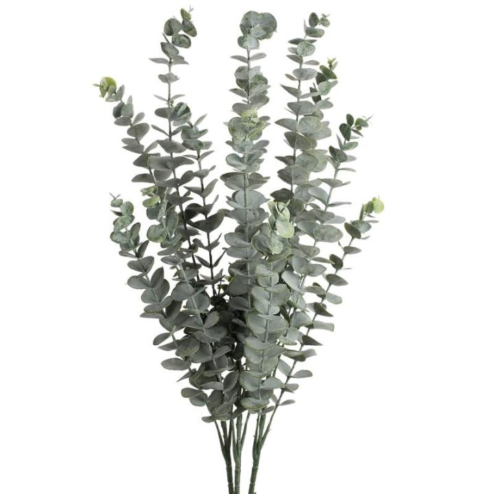 3 stuks kunstmatige eucalyptusplanten, , decoratie, eucalyptus met 5 takken, droogbloemen, decoratie voor woondecoratie, hoogte 87 cm