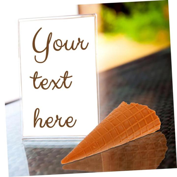 5St Knuspriger Modell realistische eistüte Simulation von Eistüten Display-Requisite Simulation Eiswaffel Fotoaufnahme Einer Eistüten-Dekoration künstliche Eiswaffel PVC
