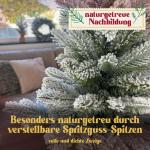 Kleine kunstkerstboom, 65 cm, sneeuwgetrouwe replica met spuitgietelementen, kunstkerstboom, decoratie, dennenboom, kerstdecoratie (sneeuw, 65 cm)