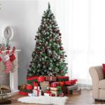 bruine kerstbalornamenten voor kerstversiering - 36 stuks kerstboom onbreekbare ornamenten met ophanglus voor vakantie- en feestdecoratie (combo van 6 stijlen in 3 maten)