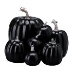 Herbstkürbisse, 7 Stück Künstliche Kürbisse, Schaumstoff, Herbstkürbis für Ernte, Herbs_t, Tisch, Zuhause, Garten, Erntedankfest, Halloween, Party-Dekoration