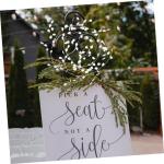 5 Stück Kristallperlen Blumen Hochzeit Party Acrylperlen Blumenzweig Acrylzweig Knospenzweig Künstlicher Blumenzweig Heimdekoration Hochzeitspflanze