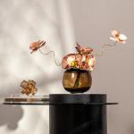 Kunstblumen Künstliche Blumen – Glas und Silikon, Elegantes Herzstück für Esstische, Büros und Hochzeiten – vielseitiges Design für jeden Anlass