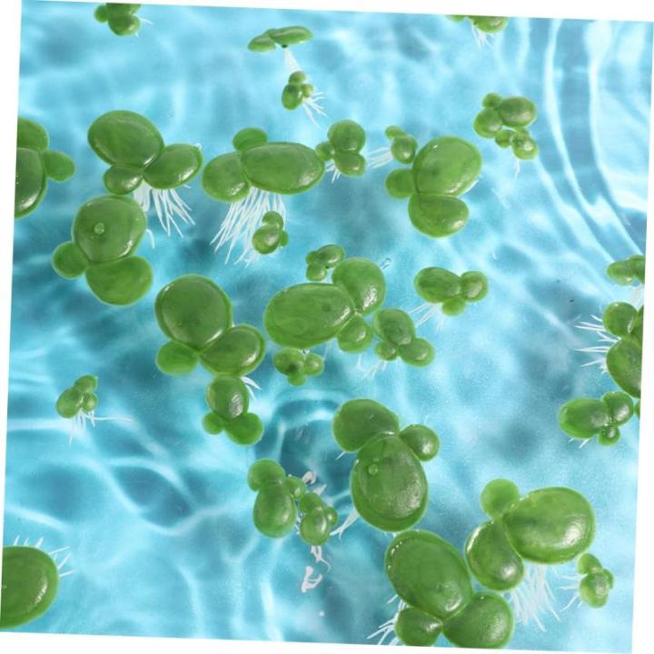 3 Sätze Wasserlinsen-Kunststoff Künstliche Pflanzen Artificial Pflanzen Aquarium Dekoration Gefälschte Schwimmende Entengrütze Künstliche Wasserlinsenpflanze Plastik 90 Stück