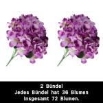 1110 Kunstbloemen, hortensia, kunstbloemen, als echt voor bruidsboeketten, huis, kantoor, hotel, feestdecoratie, middenstuk, bloemstukken