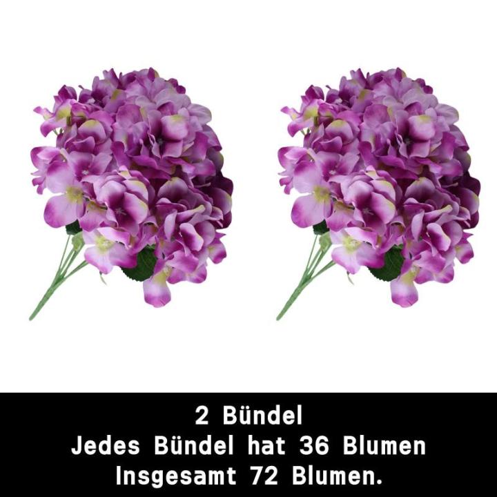 1110 Kunstbloemen, hortensia, kunstbloemen, als echt voor bruidsboeketten, huis, kantoor, hotel, feestdecoratie, middenstuk, bloemstukken