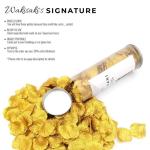 (Getrennt, Desodoriert) Künstliche gefälschte Rosenblätter für Romantische Nacht, Hochzeit, Event, Party, Dekoration, in loser Schüttung (1000 Stücke, Kalifornisches Gold)