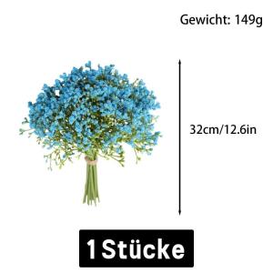 1404 , 16 stuks, gypsophila-bloemen, voor bruiloft, bruidsboeket, thuis, knutselen en decoratie, 16 stuks
