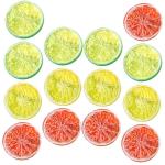 45 STK Nachahmung Einer Zitronenscheibe Realistische Zitronenscheiben Fotografie Obstscheiben Gefälschter Zitronenblock Simulation Von Fruchtscheiben Obstscheiben Prop PVC