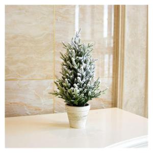 Weihnachts-Essentials, künstlicher Weihnachtsbaum, weißer künstlicher Baum, hängende Ornamente, kleine kleine zedernkiefern, neujahrsdekorationen, Lametta-Girlande, anwendbar f