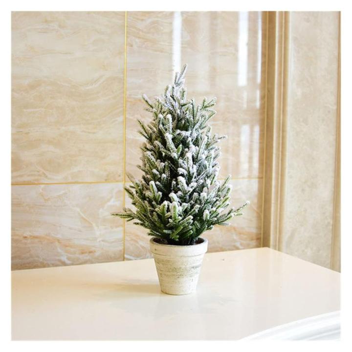 Weihnachts-Essentials, künstlicher Weihnachtsbaum, weißer künstlicher Baum, hängende Ornamente, kleine kleine zedernkiefern, neujahrsdekorationen, Lametta-Girlande, anwendbar f