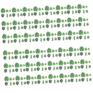 240 STK Simuliertes Schildkrötenblatt Partydekoration hawaiianische Dekorationen kunstpflanze kunstblätter Wohnkultur Künstliche künstliche grüne Tropische