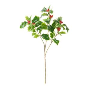 Ilex Zweig Green mit Beeren L 40cm Weihnachtsdeko Winterdeko Tannenzweig Adventsdeko Dekoration