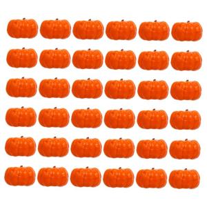 200 STK Kürbis Dekoration Gefälschte Schaumkürbisse Halloween Orangefarbenes Dekor Herbstdekorationen Als Partygeschenk Thanksgiving-kürbis-Dekoration Kürbis-Verzierungen Pu-k