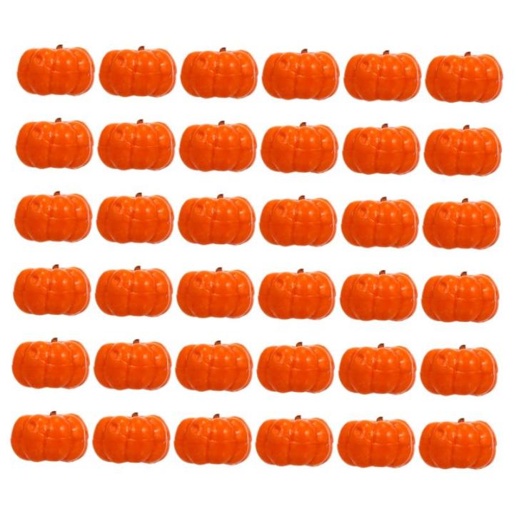 200 STK Kürbis Dekoration Gefälschte Schaumkürbisse Halloween Orangefarbenes Dekor Herbstdekorationen Als Partygeschenk Thanksgiving-kürbis-Dekoration Kürbis-Verzierungen Pu-k