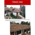 Kunststof Stro PE Pvc Simulatie Stro Stro Stro Dakbedekking Kunststof Tegels Brandvast Kunststro Gazebo - 0,5 x 0,5 m (Kleur: Geel a) (Kleur: Geel a, Grootte: 4 stuks)